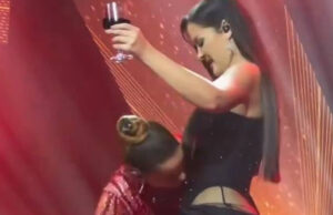 Maiara beija barriga de Maraisa durante show e cria rumores de gravidez: ‘Será?’