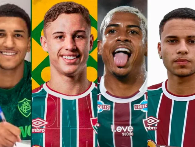 Quarteto de afastados pelo Fluminense Fonte: Reprodução