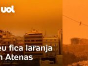Atenas fica laranja após região ser atingida por nuvens de poeira do deserto do Saara; veja