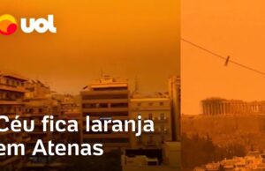 Atenas fica laranja após região ser atingida por nuvens de poeira do deserto do Saara; veja