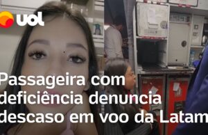 Passageira denuncia descaso de funcionários em voo: ‘Tive que explicar minha deficiência’