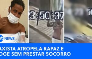 Taxista atropela jovem e foge sem prestar socorro no Rio de Janeiro; veja