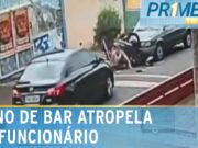 Flagra: Dono de bar atropela ex-funcionário no interior de SP