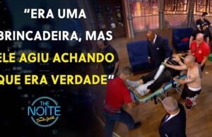 Mike Baguncinha passa mal ao defender SBT de “invasão” que ele achava ser real