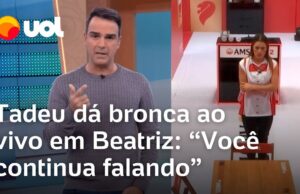 BBB 24: Tadeu dá bronca em Beatriz ao vivo após punição: ‘Você continua falando’; veja