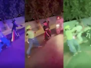 ‘Goku’ da Carreta Furacão é atropelado por moto durante apresentação em Minas Gerais