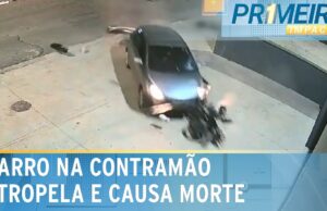 Motociclista morre atropelada por carro na contramão no interior de SP; veja
