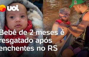 Enchentes no RS: Bebê de dois meses é resgatada de barco por voluntários; veja
