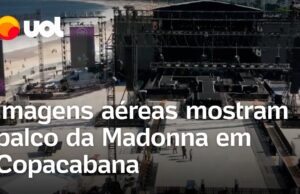 Madonna em Copa: imagens aéreas mostram palco e passagem secreta para a cantora