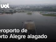 Porto Alegre: Aeroporto Internacional Salgado Filho tem pátio e pistas alagados