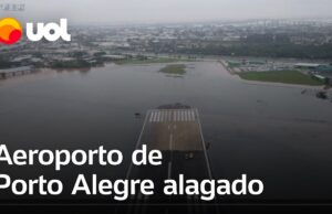 Porto Alegre: Aeroporto Internacional Salgado Filho tem pátio e pistas alagados