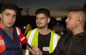 Ao vivo na CNN, homem grita ‘Globo lixo’ e leva ‘bronca’ de repórter; veja