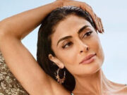 De biquíni de crochê, Juliana Paes curte praia no Rio de Janeiro: ‘Fim de tarde’
