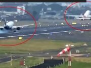 Avião pousa perto de jato, a poucos metros de distância, na Índia ; veja