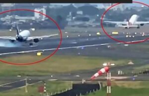 Avião pousa perto de jato, a poucos metros de distância, na Índia ; veja