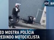 Policiais são filmados agredindo motociclista em São Paulo; veja