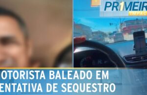 Motorista baleado faz vídeo pedindo ajuda após tentativa de sequestro em SP; veja