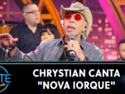 Chrystian se despede do The Noite cantando “Nova Iorque”; veja