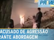 Policial militar é flagrado dando pauladas em homem durante abordagem no ES