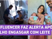 Ex-De Férias com o Ex desabafa e faz alerta após um dos filhos engasgar com leite