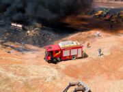 Incêndio consome maquinário agrícola em fazenda do interior