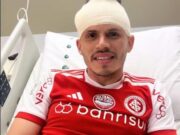 Renê recebe alta após forte choque na cabeça e volta a treinar no Internacional