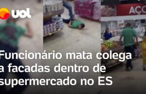 Funcionário mata colega a facadas dentro de supermercado no ES; veja
