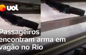 Arma é encontrada por passageiros em trem no Rio de Janeiro; veja