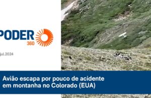 Piloto escapa por pouco de colidir contra montanha no Colorado nos EUA; veja