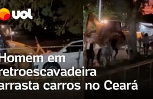 Homem em retroescavadeira arrasta carros e motos e deixa feridos em vaquejada no CE