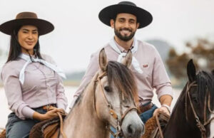 Matteus Amaral e Isabelle Nogueira trocam declarações durante visita ao RS: ‘Ogulho ‘