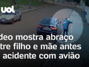 Tragédia em Vinhedo: Vídeo mostra último abraço entre filho e mãe; idosa estava no voo