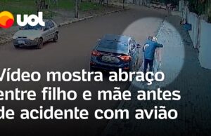 Tragédia em Vinhedo: Vídeo mostra último abraço entre filho e mãe; idosa estava no voo
