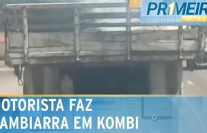 Risco de explosão: dono de Kombi faz gambiarra com combustível em SP