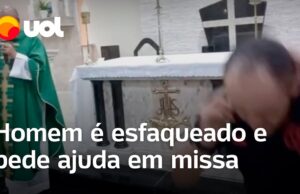 Homem invade missa em AL para pedir ajuda após ser esfaqueado; veja
