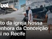 Teto do Santuário Nossa Senhora da Conceição desaba no Recife e deixa mortos e feridos; veja