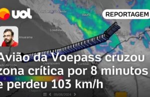Avião da Voepass cruzou zona crítica por 8 minutos e perdeu 103 km/h antes de cair