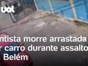 Dentista morre ao ser arrastada por carro durante assalto em Belém; veja