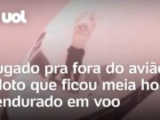 Sugado pra fora do avião: o piloto que ficou meia hora pendurado em voo