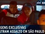 Câmera de segurança dentro de carro grava assalto em São Paulo; veja