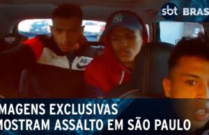 Câmera de segurança dentro de carro grava assalto em São Paulo; veja