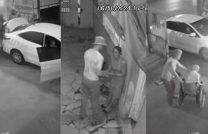 Carro da mãe de Dante é recuperado um dia depois com andador e chave no contato