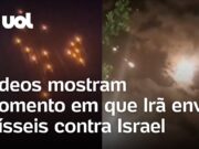 Irã ataca Israel: Vídeos mostram momento em que mísseis passam pelo Domo de Ferro