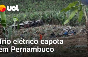 Trio elétrico de festa de reeleição capota e mata 3 em Pernambuco; veja