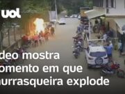 Churrasqueira explode e deixa feridos no Espírito Santo; vídeo mostra momento