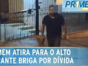 Homem atira para o alto durante discussão por dívida entre vizinhos em SP; veja