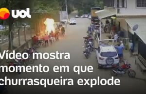 Churrasqueira explode e deixa feridos no Espírito Santo; vídeo mostra momento