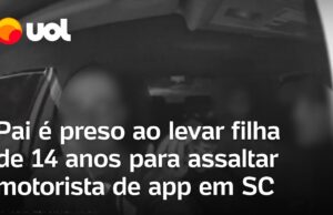 Pai é preso ao levar filha de 14 anos para assaltar motorista de app em Blumenau (SC)