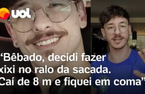 Jovem bêbado cai de 8 metros de altura após fazer xixi no ralo da sacada; veja