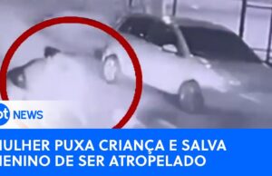 Madrasta salva menino de ser atropelado durante perseguição no RJ; veja